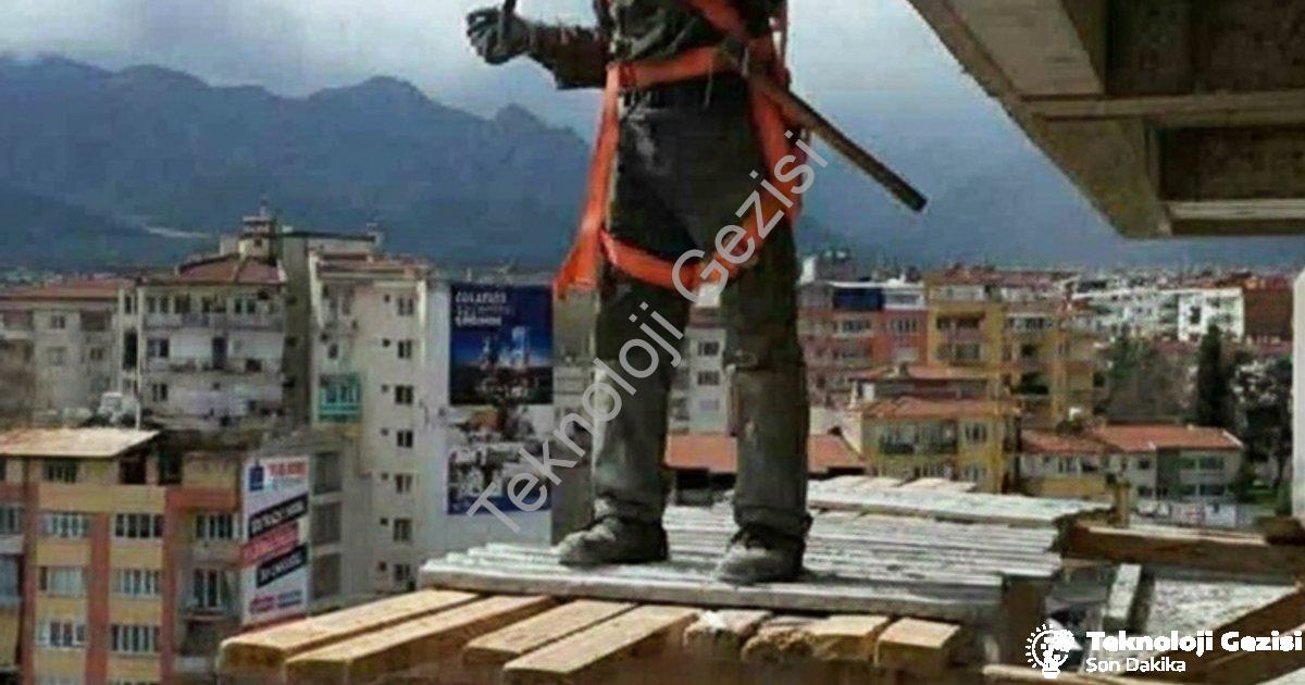 "Denizli’de 4. kattan düşen inşaat işçisi yaşamını yitirdi" başlıklı haber için fotorealistik, profe