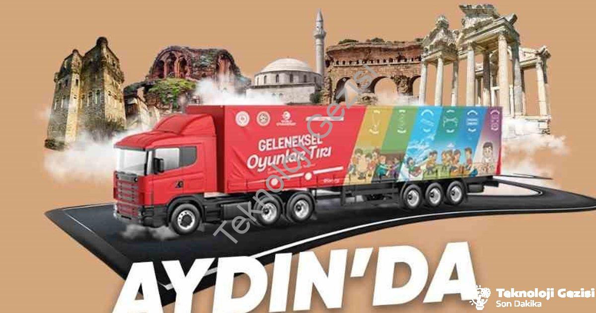 "Aydın'da Kültürel Şölen: Geleneksel Oyunlar Tırı Çocuklarla Buluşuyor" başlıklı haber için fotoreal