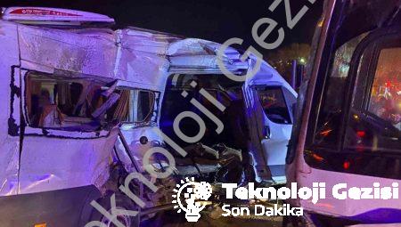 İzmir Kemalpaşa’da Feci Kaza: İki İşçi Servisi Çarpıştı, 15 Yaralı