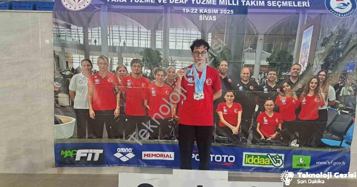 "Sivas'taki Yarışmalarda Aydınlı Sporcu 5 Madalya Kazandı" başlıklı haber için fotorealistik, profes