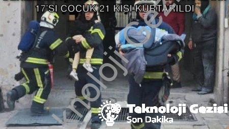 Denizli’de İş Hanı Yangınında Can Pazarı: 17’si Çocuk 21 Kişi Kurtarıldı