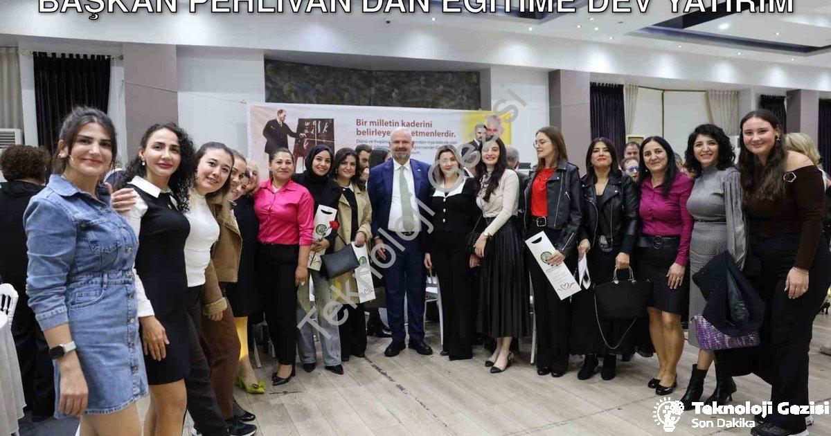 "Menemen'de Öğretmenler Günü Coşkusu: Başkan Pehlivan'dan Eğitime Dev Yatırım" başlıklı haber için f