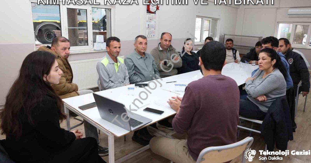 "Denizli OSB Arıtma Tesisinde Kritik Kimyasal Kaza Eğitimi ve Tatbikatı" başlıklı haber için fotorea