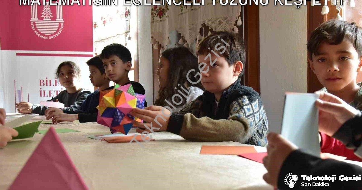 "Muğla'da Çocuklar Origami Sanatıyla Matematiğin Eğlenceli Yüzünü Keşfetti" başlıklı haber için foto