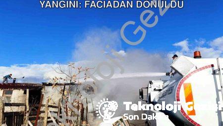 Kütahya Seyitömer’de Korkutan Ahır Yangını: Faciadan Dönüldü