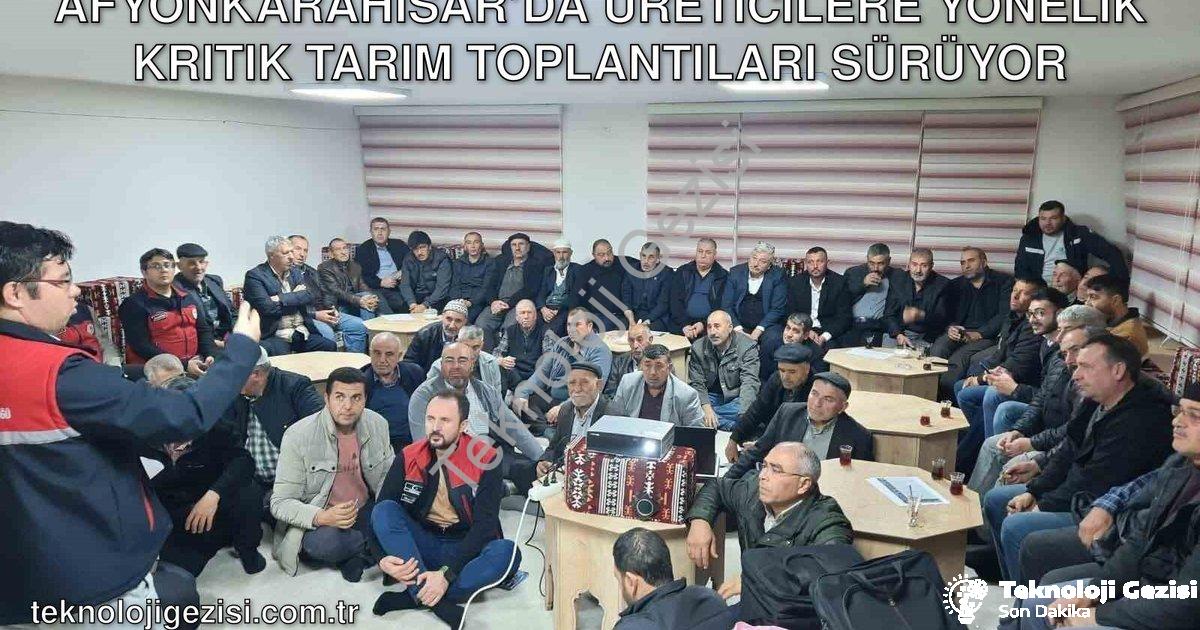 "Afyonkarahisar’da Üreticilere Yönelik Kritik Tarım Toplantıları Sürüyor" başlıklı haber için fotore