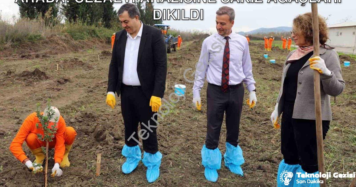 "Dalaman'da Tarım ve Rehabilitasyon Bir Arada: Cezaevi Arazisine Sakız Ağaçları Dikildi" başlıklı ha