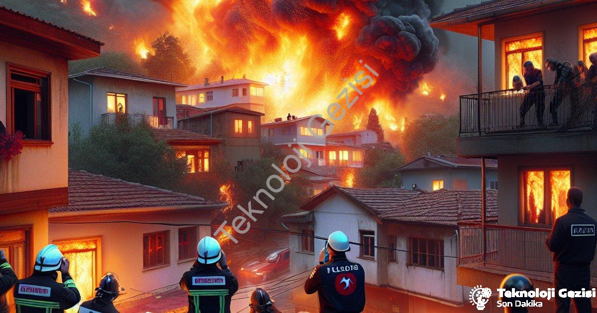 "Aydın Efeler'de Korkutan Yangın: Komşuların Dikkati Felaketi Önledi" başlıklı haber için fotorealis