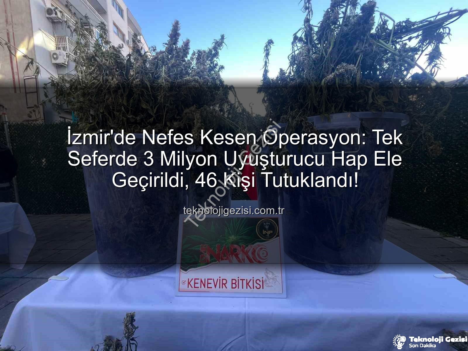 uyuşturucu hap - İzmir'de Nefes Kesen Operasyon: Tek Seferde 3 Milyon Uyuşturucu Hap Ele Geçirildi, 46 Kişi Tutuklandı!