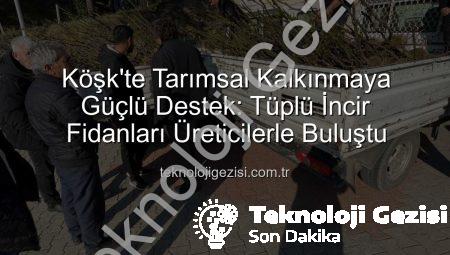 Köşk’te Tarımsal Kalkınmaya Güçlü Destek: Tüplü İncir Fidanları Üreticilerle Buluştu
