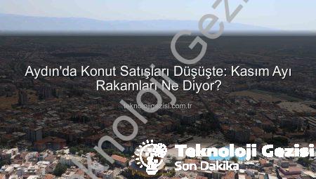 Aydın’da Konut Satışları Düşüşte: Kasım Ayı Rakamları Ne Diyor?