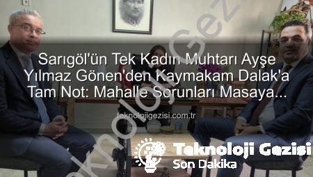 Sarıgöl’ün Tek Kadın Muhtarı Ayşe Yılmaz Gönen’den Kaymakam Dalak’a Tam Not: Mahalle Sorunları Masaya Yatırıldı