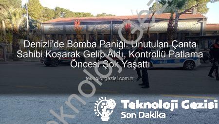 Denizli’de Bomba Paniği: Unutulan Çanta Sahibi Koşarak Gelip Aldı, Kontrollü Patlama Öncesi Şok Yaşattı