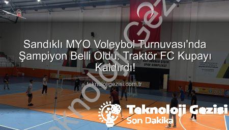 Sandıklı MYO Voleybol Turnuvası’nda Şampiyon Belli Oldu: Traktör FC Kupayı Kaldırdı!